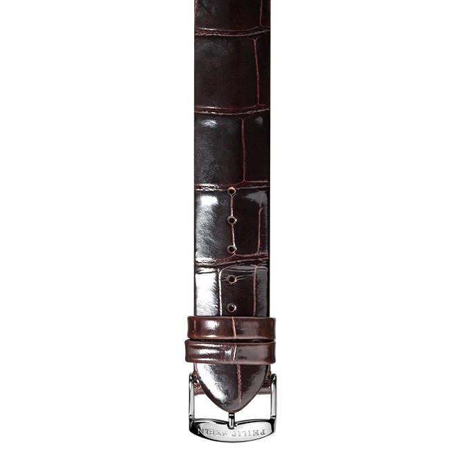Philip Stein Shiny Chocolate Alligator Watch Band