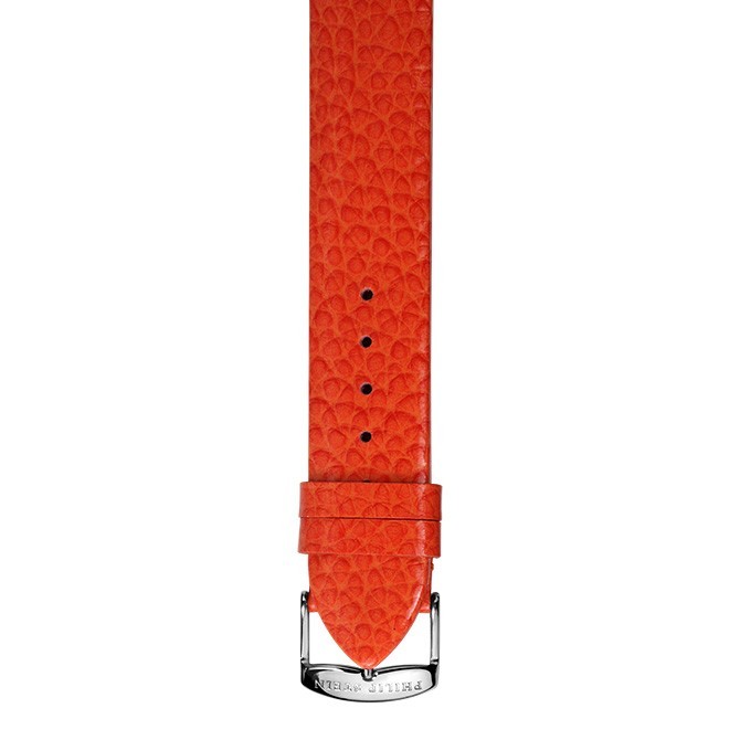 Philip Stein Grainy Tangerine & Orange Calf Watch Band