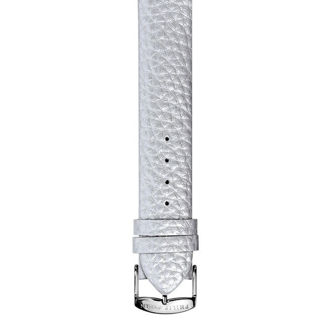Philip Stein Grainy Platinum Calf Watch Band