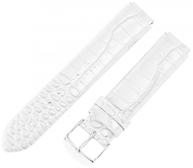 Philip Stein Leather Calfskin White Teju Watch Strap