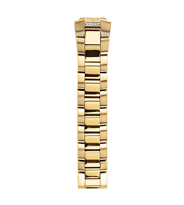 Philip Stein Yellow Gold Plated Watch Band with Diamond Links