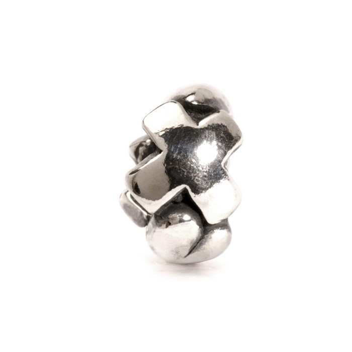 Letter Bead X, Silver