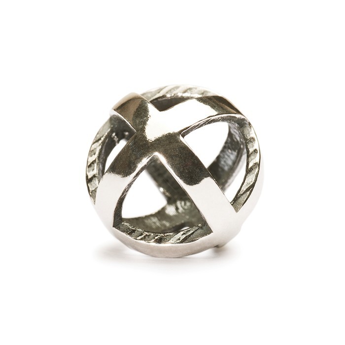 Trollbeads Stay Positive Bead Silver