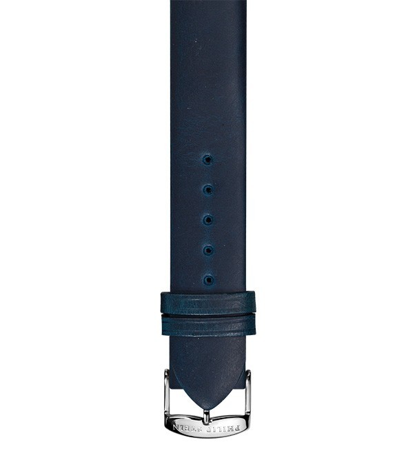 Philip Stein Navy Italian Calf Leather Watch Band