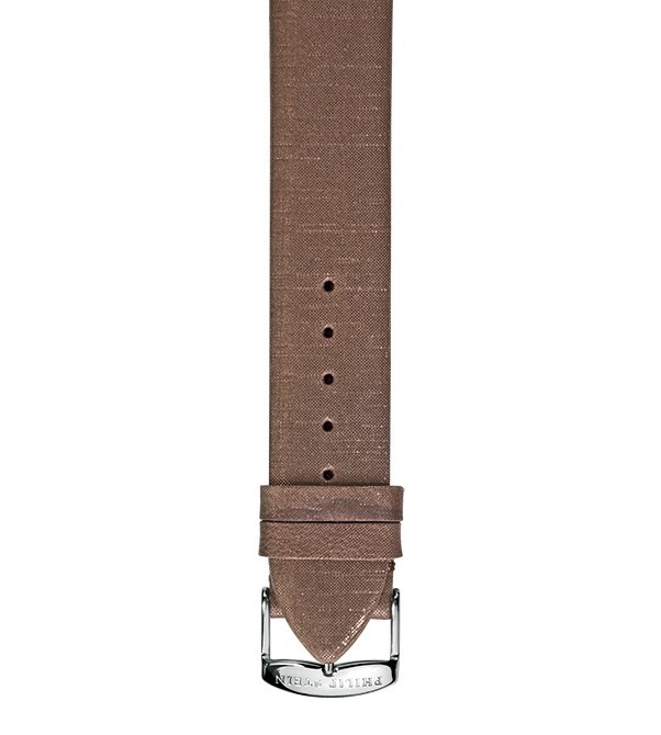 Philip Stein Brown Metallic Calf Watch Band