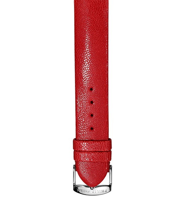 Philip Stein Red Pashmina Calf Leather Watch Band