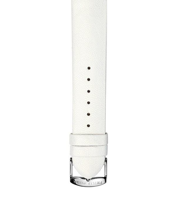 Philip Stein White Pashmina Calf Leather Watch Band