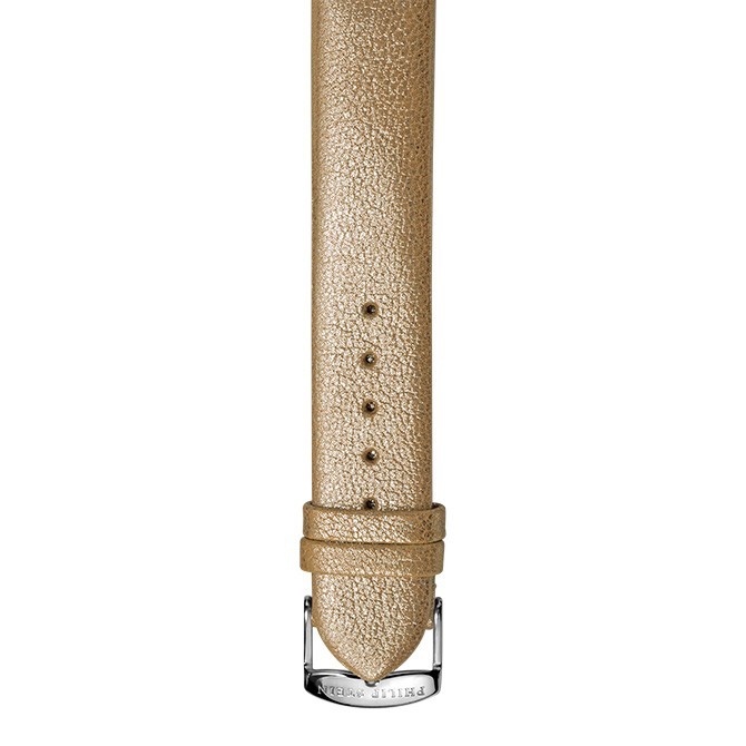 Philip Stein Shimmering Gold Metallic Calf Leather Watch Band