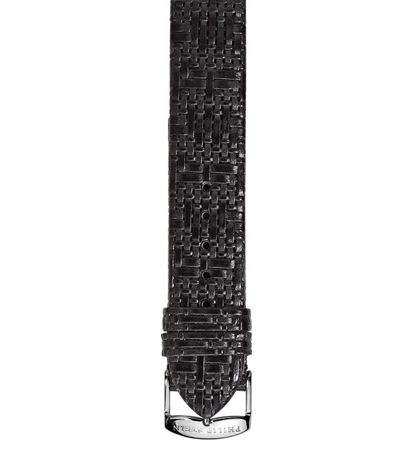 Black Woven Calf Strap