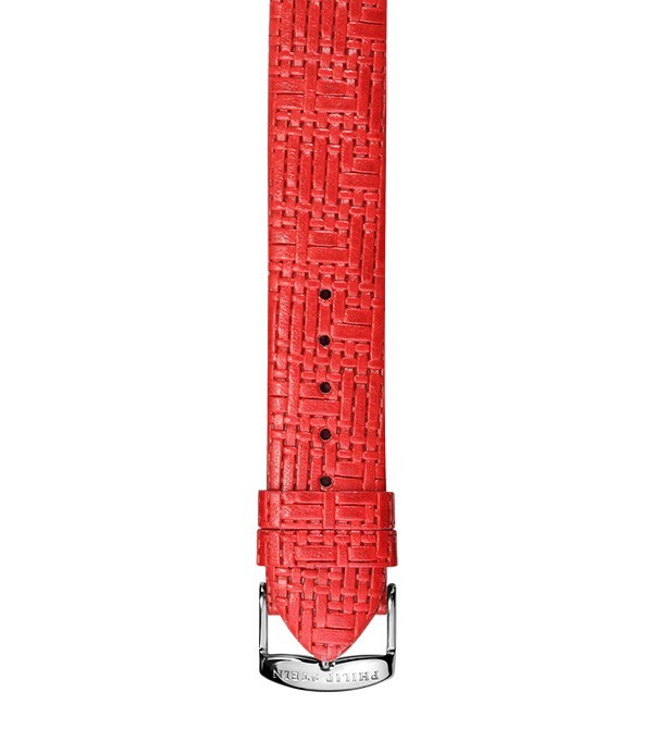 Philip Stein Red Woven Calf Watch Band