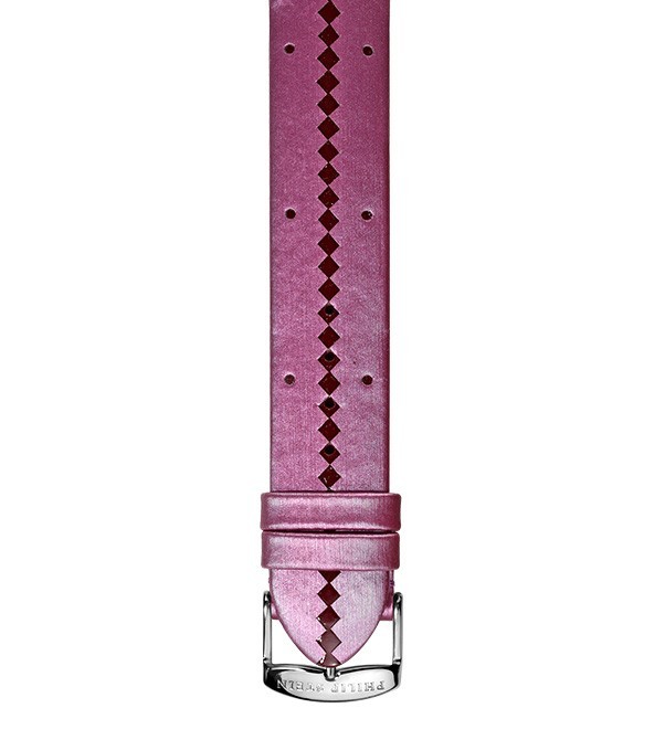Philip Stein Purple & Wine Diamond Cut Silk Watch Band