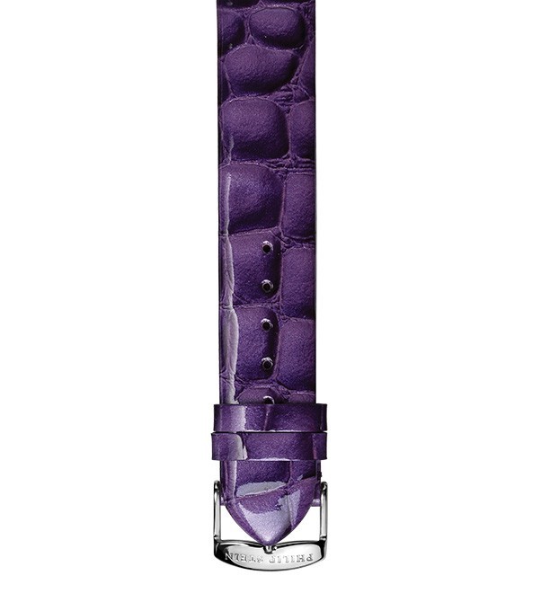 Dark Purple Patent Print Gator Strap
