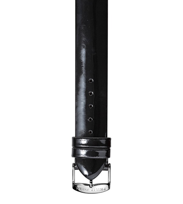 Philip Stein Black Patent Lather Watch Band