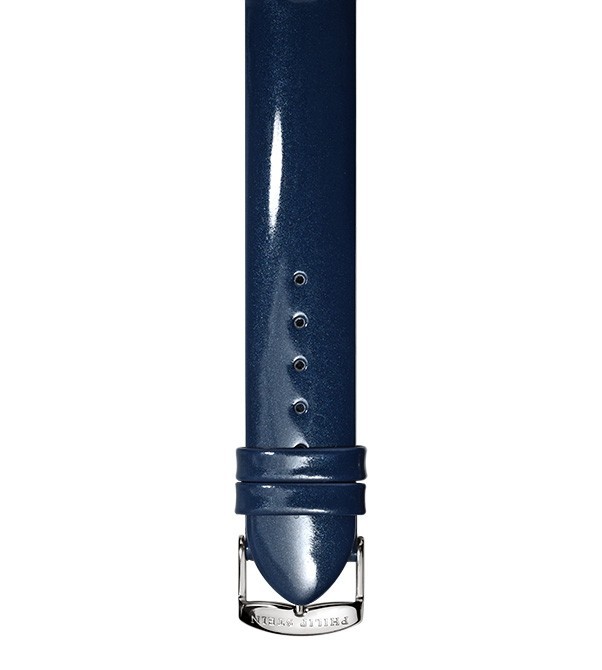 Philip Stein Navy Patent Leather Watch Band