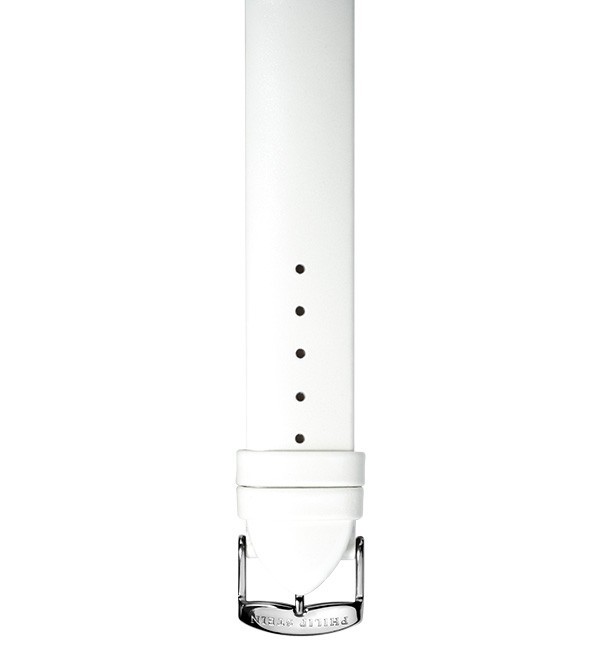 Philip Stein White Patent Leather Watch Band