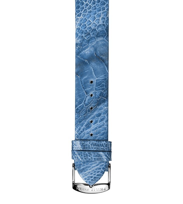 Blue Ostrich Strap