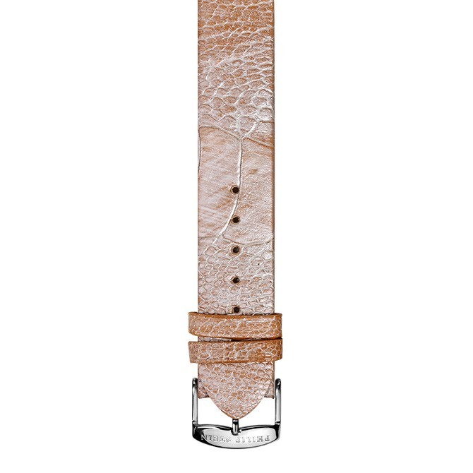 Philip Stein Champagne Metallic Ostrich Watch Band