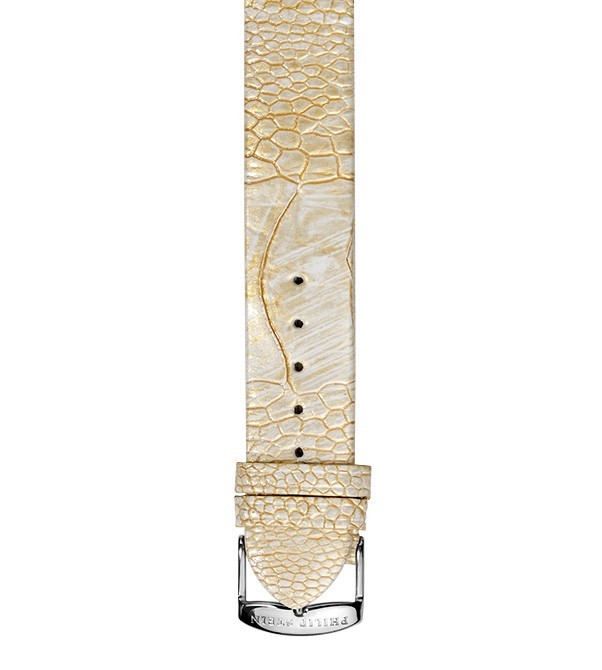 Philip Stein Gold Ostrich Watch Band