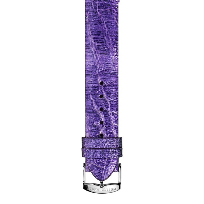 Light Purple Metallic Ostrich Strap