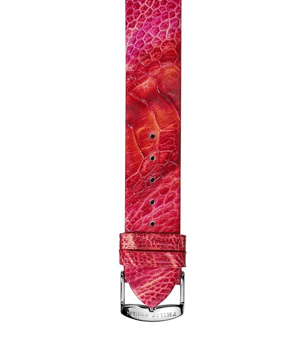 Philip Stein Raspberry Pink Ostrich Watch Band