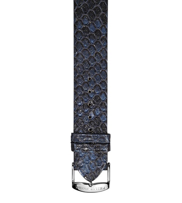 Philip Stein Blue Metallic Snake Watch Band