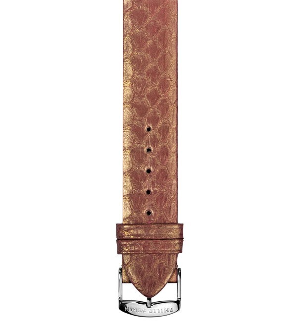 Philip Stein Bronze Metallic Snake Watch Band