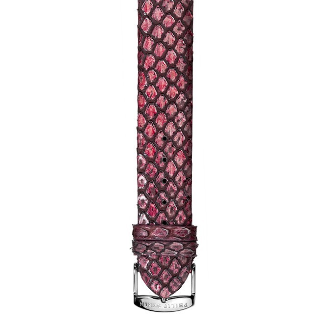 Philip Stein Dark Pink Snake Watch Band