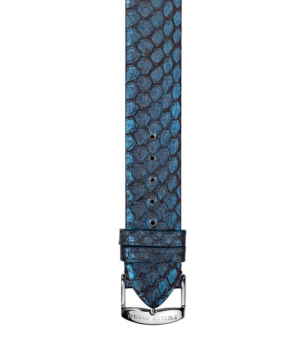 Philip Stein Navy Metallic Snake Watch Band