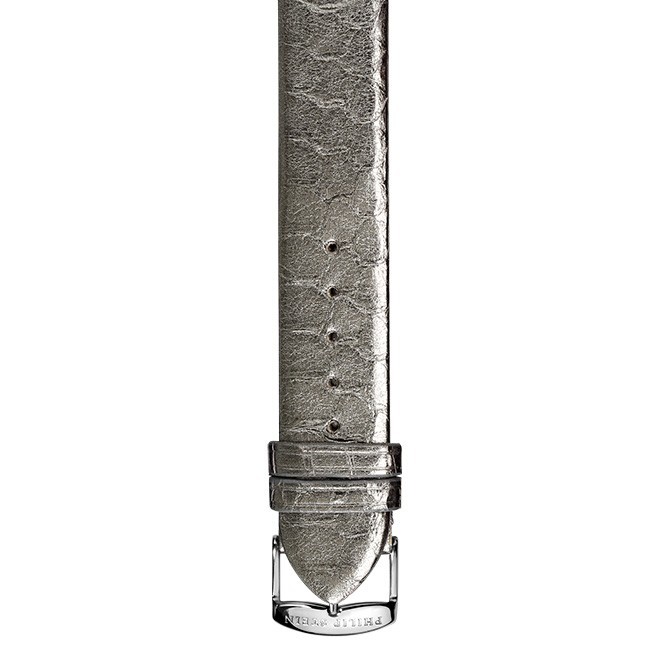 Philip Stein Gun Metal Satin Snake Watch Band