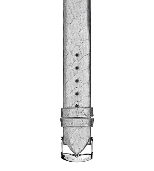 Philip Stein Silver Satin Snake Watch Band