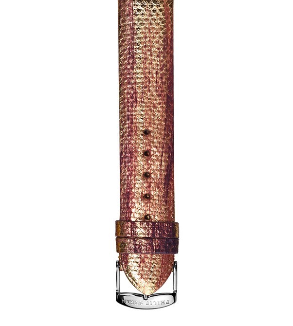 Philip Stein Pink Metallic Karung Watch Band