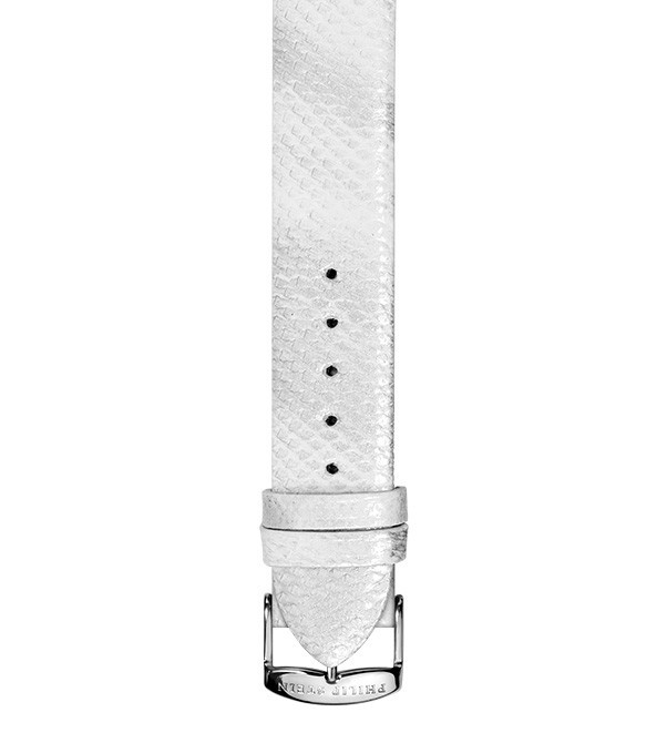 Philip Stein Silver & White Karung Watch Band