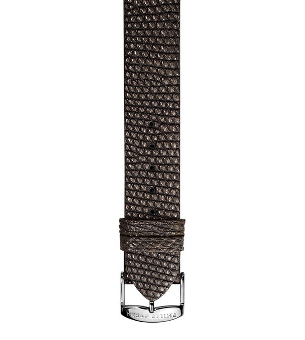 Philip Stein Brown Metallic Lizard Watch Band