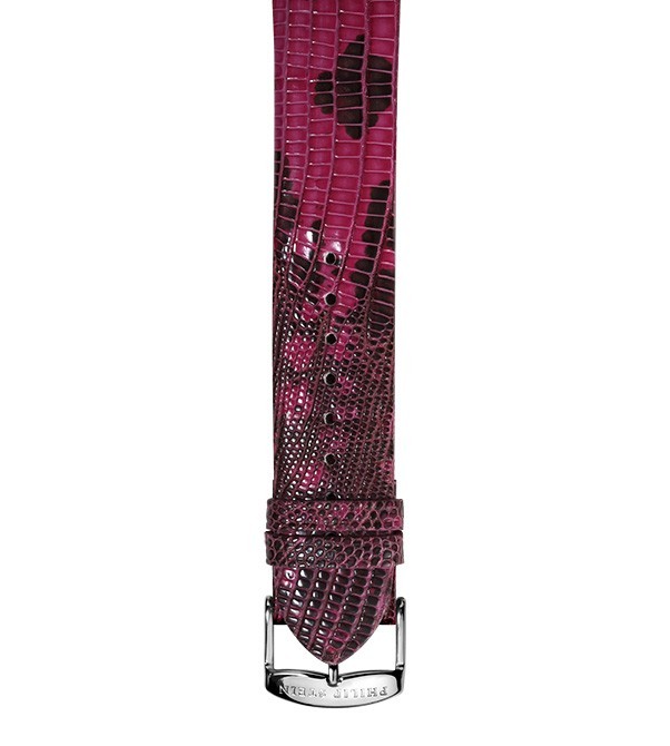 Philip Stein Hot Pink Lizard Teju Watch Band