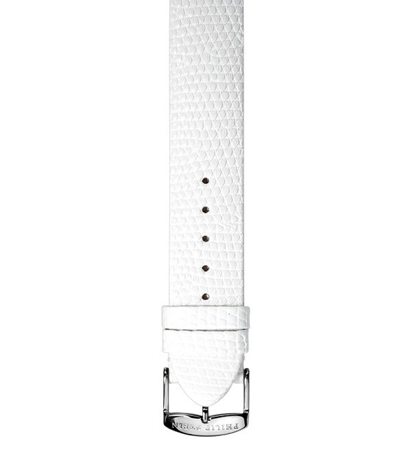 Philip Stein White Lizard Watch Band