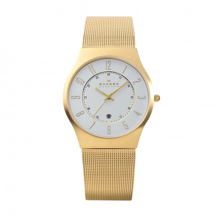 Skagen Grenen Stainless Steel Mesh Men's Watch