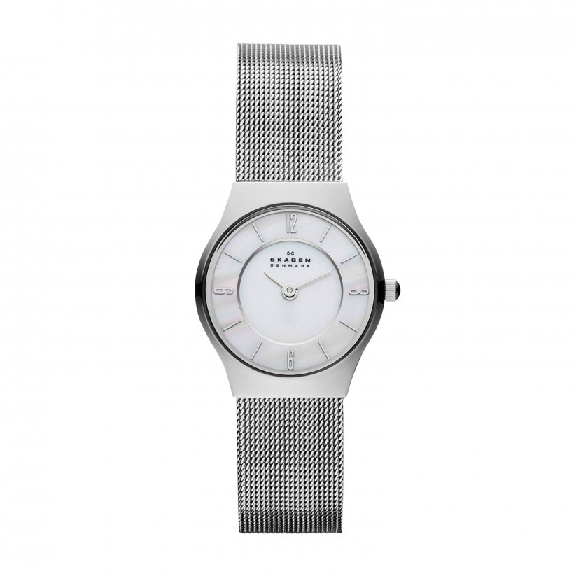 Skagen Grenen Stainless Steel Mesh Band Stainless Steel Women's Watch