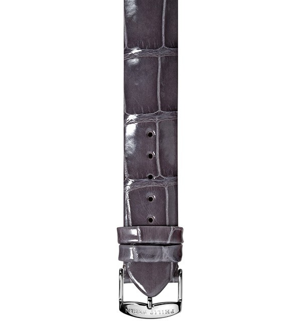 Philip Stein Shiny Purple Alligator Watch Band