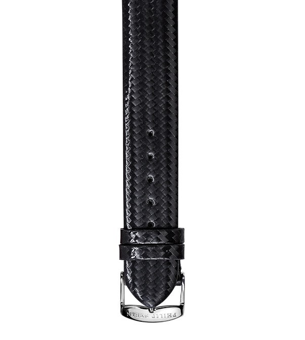 Black Ballistic Leather Strap