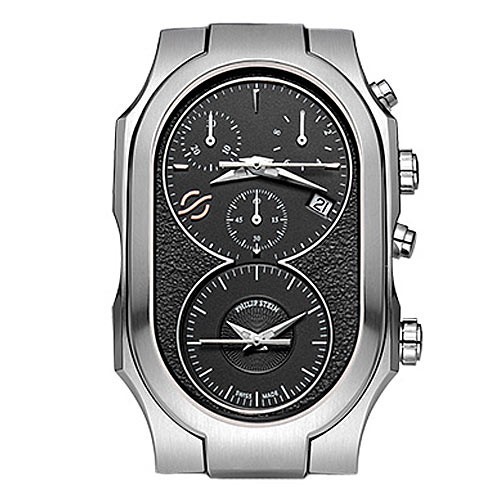 Philip Stein Large Signature Dark Grey Dial Watch