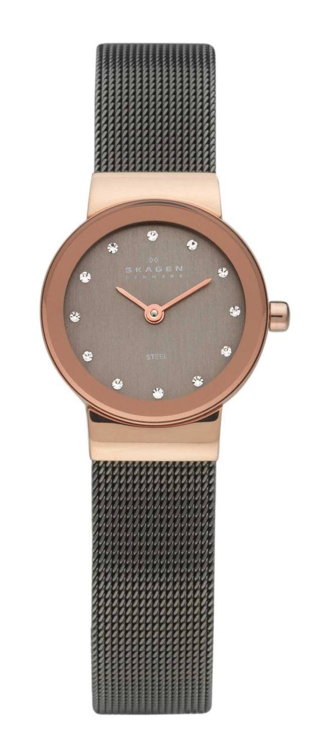 Skagen Freja Stainless Steel Mesh Band Titanium Women's Watch