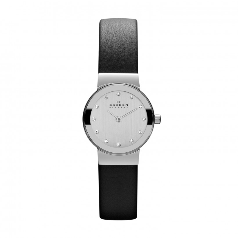 Skagen Freja Stainless Steel Leather
