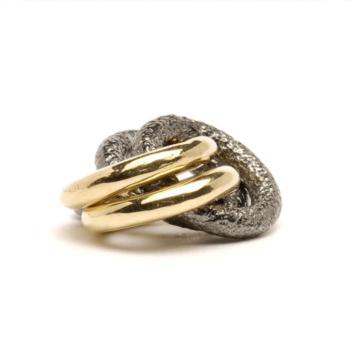 2 + 2 Bead, Silver and Gold