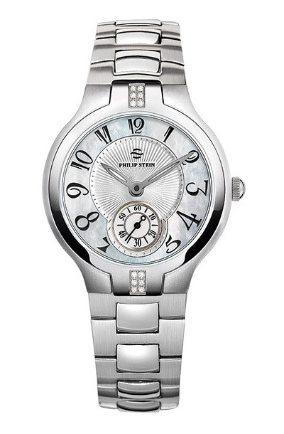 Philip Stein Diamond Classic Round Small 0.09CTW Women's Watch