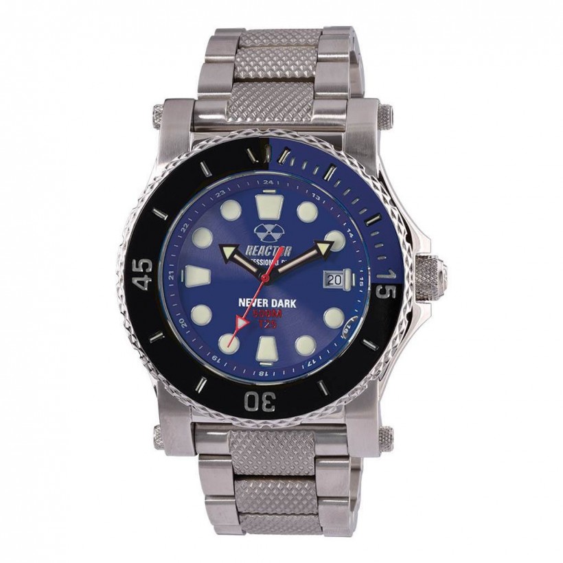 Reactor Polaris Day/Date Stainless Bracelet Blue Dial Never Dark 42003