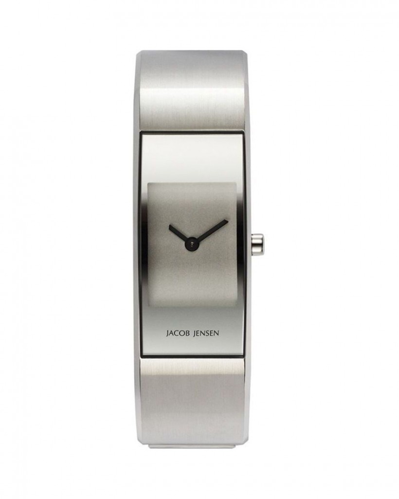 Jacob Jensen Eclipse Stainless Steel Silver Dial Bangle Women's Watch