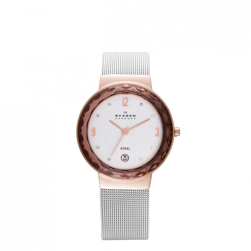Skagen Leonora Stainless Steel Mesh Women's Watch