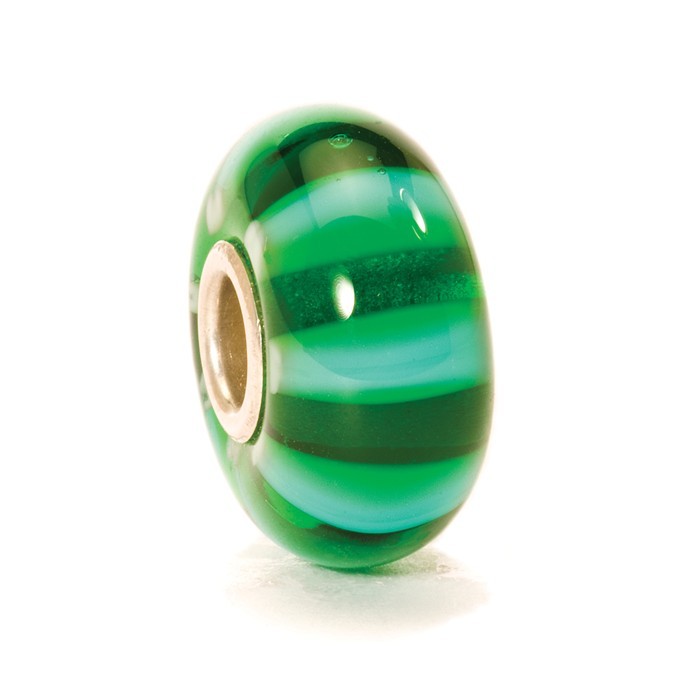Green Stripe Bead