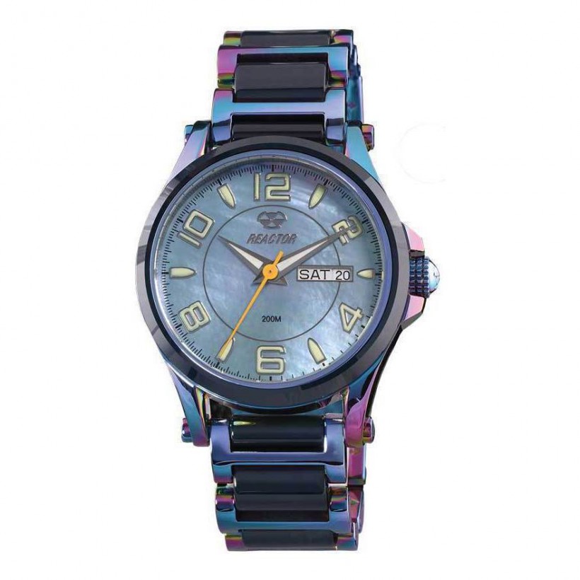 Reactor Crystal Mid Ionized Dark Teal Ceramic Powder Blue MOP Dial 69999