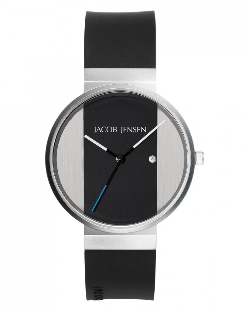 Jacob Jensen New Series Stainless Steel Black Dial Men's Watch